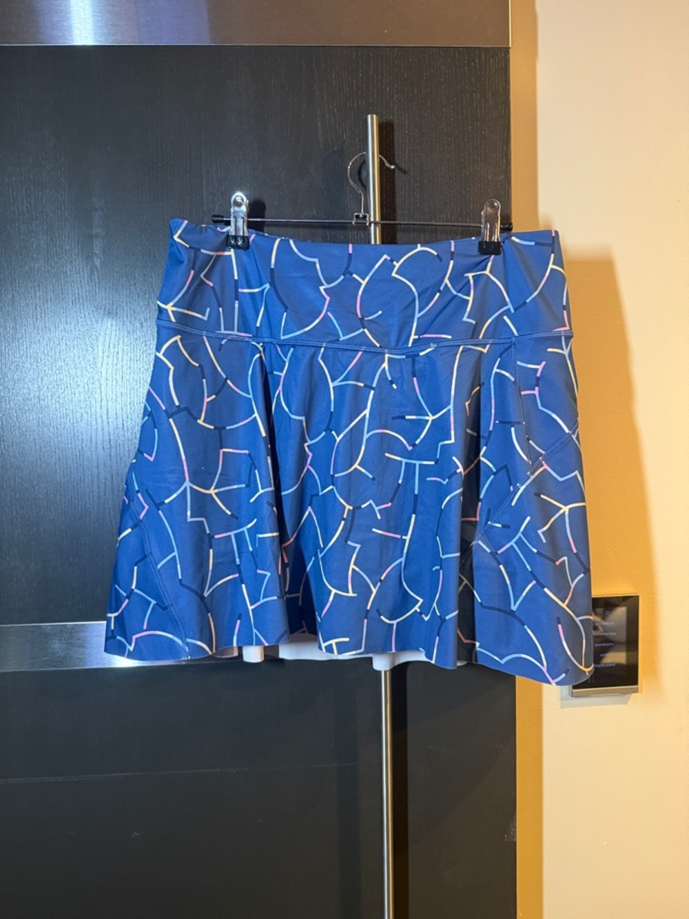 Athleta Blue Patterned Ace Printer Tennis skirt Women’s-15.5 in